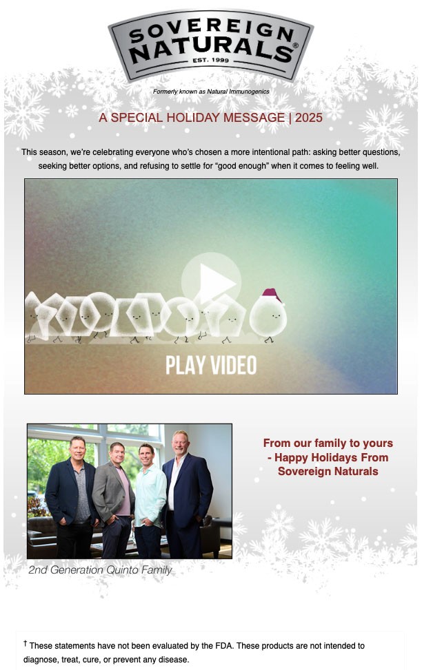 Morgellons - Click to watch the Sovereign Silver holiday video